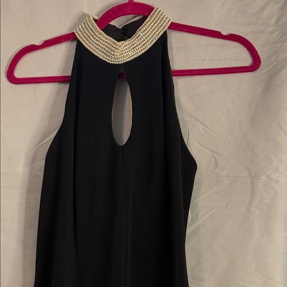 ✨ Alex Evenings Black Beaded Collar Gown – Size 10 ✨ - Picture 2 of 12